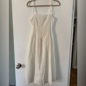 Francesca’s Drop Waist White Lace Dress